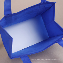 De Bonne Qualité Nouveau sac réutilisable non tissé bleu foncé de conception
